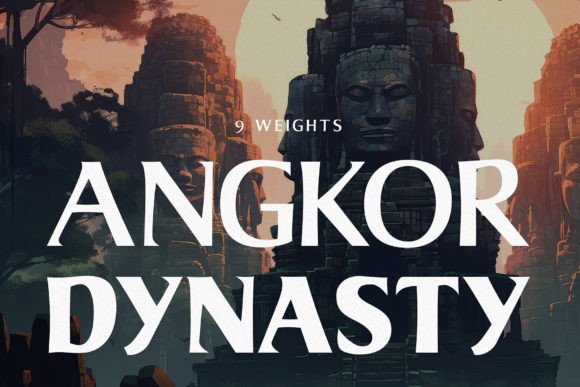 Angkor Dynasty: A Display Font That Elevates Campaign Visuals with Cultural Depth