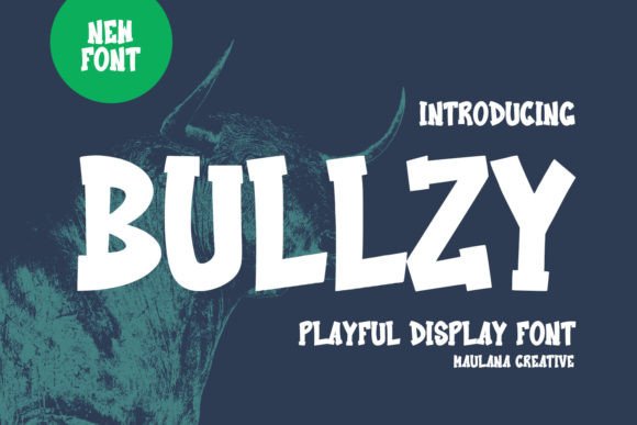 Bullzy: A Playful Display Font for Dynamic Editorial Design
