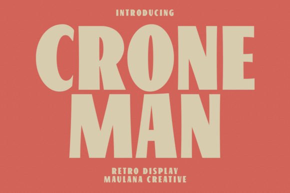 Croneman: A Retro Sans Font for Modern Web Design and Brand Identity