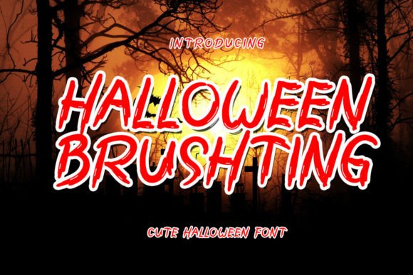 Halloween Brushting: A Spooky Display Font for Web Designers