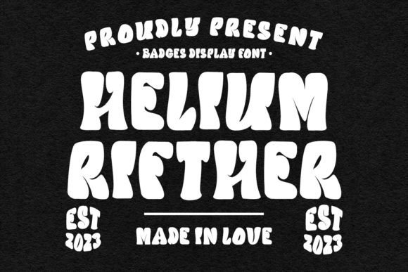 Helium Rifther: A Display Font That Gives Small Business Branding a Bold, Fun Upgrade