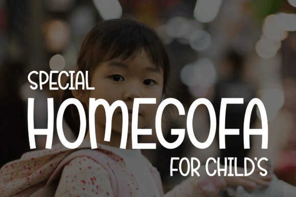 Homegofa: A Playful Children’s Display Font for Digital and Print Designs