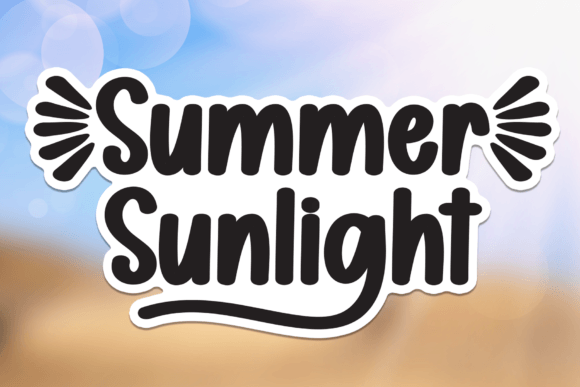 How Summer Sunlight Font Boosts Campaign Visuals with Warmth and Clarity
