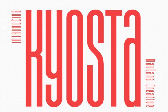 Kyosta: A Tall Compressed Sans Font for Editorial Design