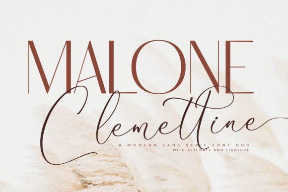 Malone Clemettine: A Modern Serif Typeface for Scroll-Stopping Marketing Design