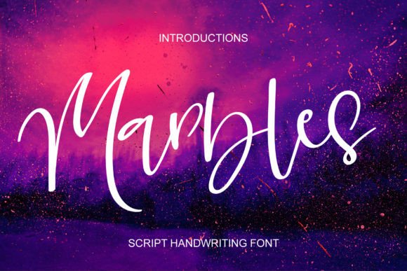 Marbles: A Magical Handwritten Font for Elegant Branding Projects