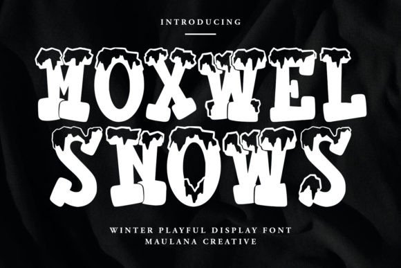 Moxwel Snows: A Playful Display Font for Scroll-Stopping Winter Campaigns