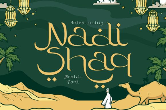 Nadishaq: A Bold Display Font for Modern Web Design