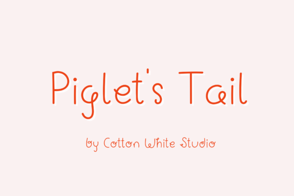 Piglet’s Tail: A Handwritten Font for Warm Digital Designs