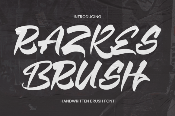 Razkes Brush: A Handwritten Font for Modern Editorial Design