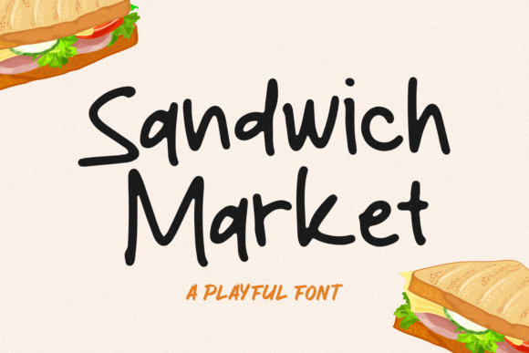 Sandwich Market: A Handwritten Script Font for Elegant Editorial Design