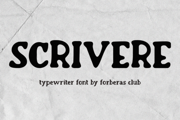 Scrivere: A Distinctive Display Font for Modern Editorial Design