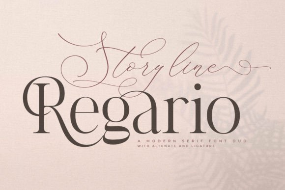 Storyline Regario: A Modern Serif Font Duo for Elegant Editorial Design