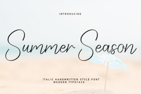 Summer Season Font: Timeless Handwritten Style for Crafters & Makers