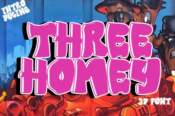 Three Homey: A Bold Display Font for Modern Web Design Projects