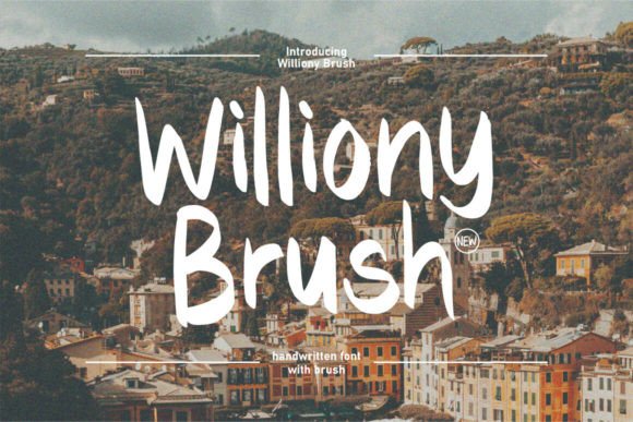 Williony Brush: A Handmade Script Font That Elevates Web Design